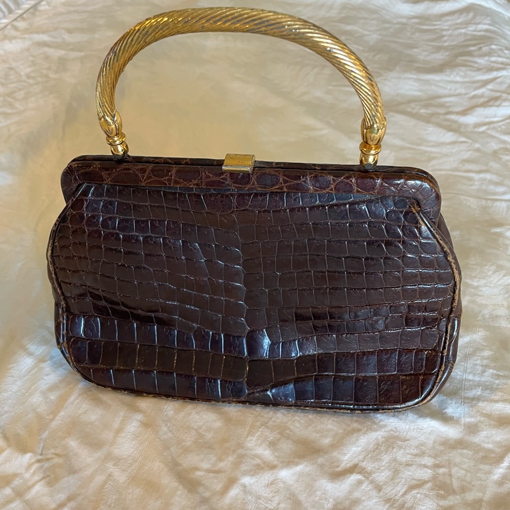 Vintage Alligator Leather Purse